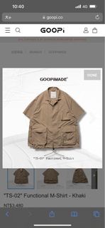 Goopi-TS-02“ Functional M-Shirt - Khaki