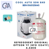 🔥READY STOCK 🔥REFREGERENT ORIGINAL OPTEON YF (HFO 1234YF) 4.54KG