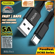 PavaReal® 5A Nylon Braided High Speed Fast Charge Official USB Data Cable for Charging Phone &amp; Pad DC183m/DC183i/DC183c