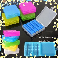 HLAR Battery , Plastic Coloful 18650 Battery Box,  4 AA AA Anti-slip Battery Box 18350 Battery Holde