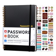1 Password Book English Address Book Phone Book Multi-Function Notebook Hardbound Business Office No