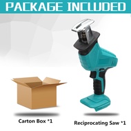 98VF Cordless Reciprocating Saw with 1/2pc Li-ion Battery 4 Blades Portable Rechargeable Metal Wood