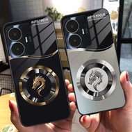 Realme C55 Case Luxurious, elegant tempered glass, DRAGON FOCUS