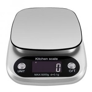 屯團百貨 - 0.1g-5000g 高精準不鏽鋼廚房電子磅 (8種不同單位選擇) 家用食物電子秤 烘培稱量器