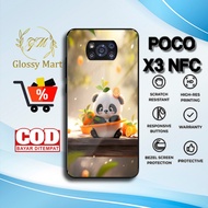 HP Latest P0C0 X3 NFS Case - P0C0 X3 NFS Casing - Cute Panda Motif - Premium Glossy Hardcase - P0C0 