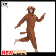 Unisex Adult Teddy Dog Onesie Animal Cosplay Costume One Piece Pajamas Kigurumi Costume Cartoon Paja
