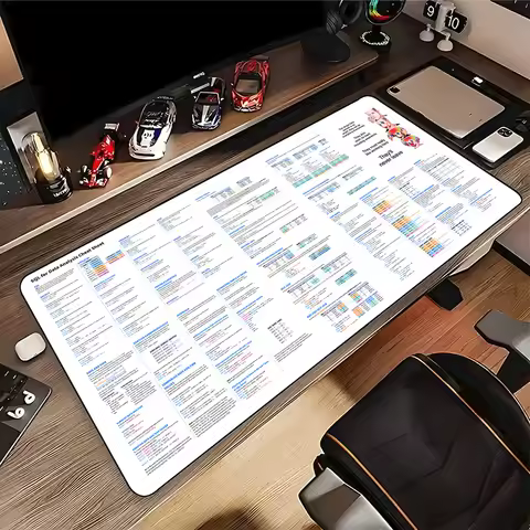 Shortcut Key VIM/Java/SQL/Python/AUTODESK Fusion Programing Mouse Pad Large Mousepad Engineer Non-Sl