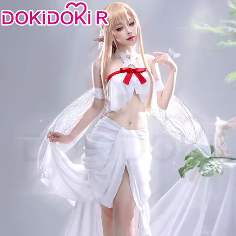 IN STOCK Yuuki Asuna Cosplay Costume Anime Sword Art Online Cosplay DokiDoki-R Halloween Dress Asuna