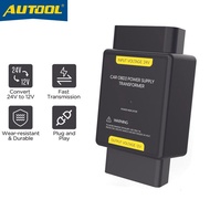 Autool Car Obdii 24V To 12V Adapter Step-Down DC DC Converter Voltage