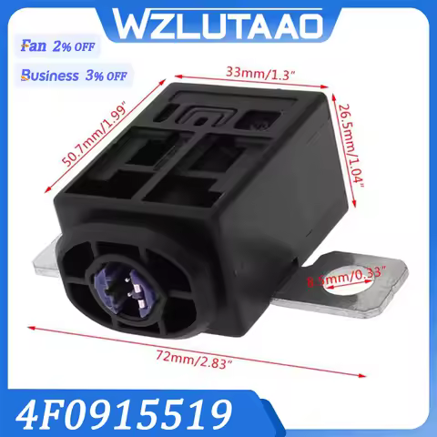 4F0915519 Car Battery Cut Off Fuse Overload Protection Trip For Audi A1 A3 A4 A5 A6 A7 A8 Q5 Q7 Skod