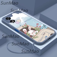 เคสโทรศัพท์ OPPO A38 OPPO A18 ออกแบบใหม่ปกกระต่ายน่ารัก