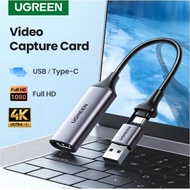 Ugreen Video Capture Card HDMI Support HD 4K 60FPS Mac Windows PS5 PS4