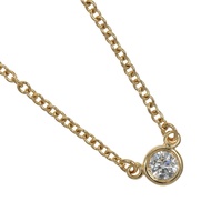 Tiffany & Co.) By the Yard 項鍊，18K 黃金鑲鑽，約 ​​1.84 克，女士款 [二手]