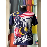 BAJU T-SHIRT MERDEKA KE 68th !!! TOKOH BAJU ROUNDNECK MICROFIBRE 2025 BARU !!!