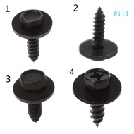 Will 10x 6mm Hex Screw 5mm Torx Screw Car for Fender Bumper for Cross for Head Screw Washer M5 M6 Se