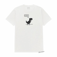 Dino Game No Internet t-shirt cotton combed 20s