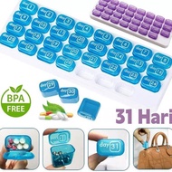 Codvinnatsu 31 Days Pill Box tablet Pill Box Portable Storage Box 1 Week Portable Pill Box Abay Cont