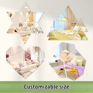 Acrylic soft mirror wall self-adhesive home dressing mirror sticker frameless HD perforation-free shaped full-length mirror