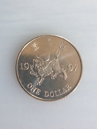 香港1997年一蚊麒麟版硬幣