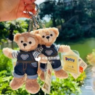 HKDL香港迪士尼限定牛仔系列Duffy and Friends 迪士尼鑰匙圈包掛