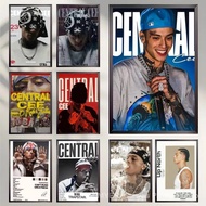 FYIA Rapper Central Cee Poster Unframed canvas Art Canvas wall art Sticker Coffee House Bar Room Wal