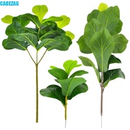 CABEZAG Artificial Fiddle Leaves Fig Tree, Real Touch Vibrant Fake Ficus Tree, Flower Arrangement La