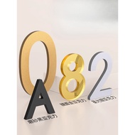 10cm Number sticker letter door number prompt sign Door Number Signage House Unit Number  Door Numbe
