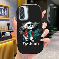 Case For Samsung A17 5G M17 F17 M36 F36 Silicone Dog Phone Soft Cloth Jacket