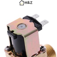 H&Z G1/2'' Brass Electric Solenoid Valve DC 12v 24v AC220v for Solar Water Heater Nice