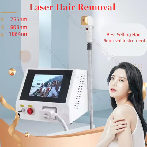 Triple Wavelength 808nm Skin Rejuvenation Ice Platinum Depilacion 3 Waves 755 1064 808nm Diode Laser