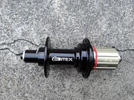 (動力方程式單車)"BITEX" 六爪棘輪跑車後花鼓RAR16-28H, 135mm(8-11速)水滴孔(黑)