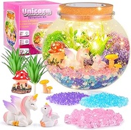 Unicorn Gifts for Girls - Light up Unicorn Terrarium Kit for Kids - DIY Unicorn Arts &amp; Crafts Toy - Birthday Gifts for Kids Age 5 6 7 8-12 Year Old Girl Gift