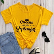 Born in September Birthday Shirt New Arrival Casual Funny T Shirt Birthday Party Tees September Gift