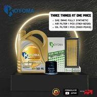 PERODUA MYVI 2018year , PERODUA ARUZ OIL FILTER +AIR FILTER +KOYOMA 5W40 FULLY SYNTHETIC ENGINE OIL
