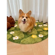 [3D Moss Forest Vibe] Premium Tufted Moss Rug - Thickened Absorbent Bathroom Mat & Bedroom Carpet Cu