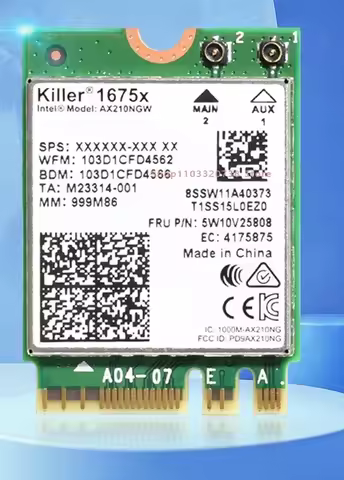 Nuovo killer 1675X wi-fi6E Tri Band 5374M for Bluetooth 5.2 802.11AX Wireless Network WiFi Card AX21