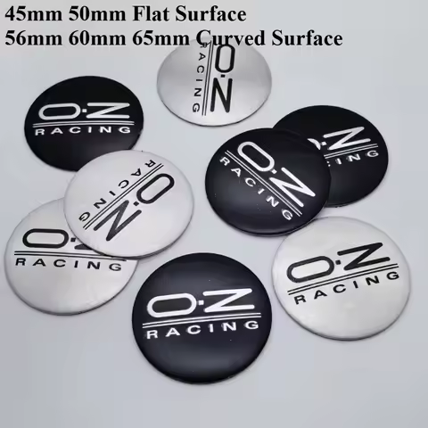 4pcs 45mm 50mm 56mm 60mm 65mm O.Z OZ Racing Logo Emblem Car Stickers Accessories for O.Z OZ Car Whee