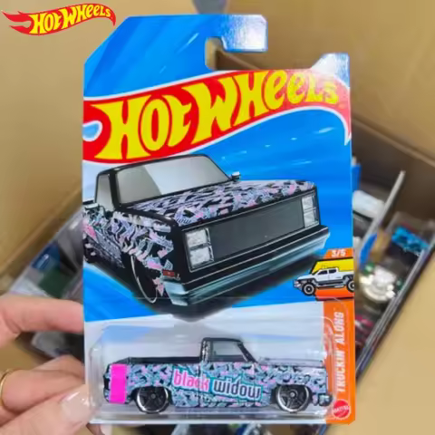 Original Hot Wheels Car 83 Chevy Silverado 1/64 Diecast Vehicles Camino Camions Sensationnels Alloy 