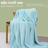 SUMMER THIN BLANKET - NIN House Aqua snow blanket in sky blue 1m3 and 1m6, super soft and smooth, ma