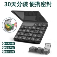 Sub-Packing One Month Eating Medicine Hualien Sub-Pill Box January Rooftop Portable Dispenser 30 Day