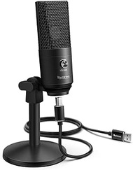 Fifine Podcast Microphone USB with Headphone Monitoring 3.5mm Jack and Pluggable USB Connectivity Cable for Computer,PC,Mac/Windows,Recording Voice Over, Streaming Twitch/Gaming/YouTube/Discord-K670B