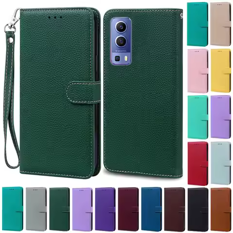 For Cover Vivo Y52 5G Case Y72 5G Leather Wallet Flip Phone Case For Vivo Y72 Y52 Case Cover for Viv