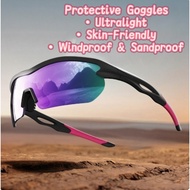 TR90 Sports Sunglasses Windproof Sandproof Cycling Goggles UV400 Running Pickleball Fashion Eyewear