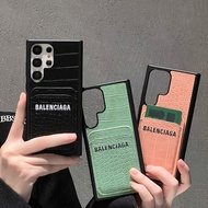 Luxury Fashion Leather Card Bag Phone Case for Samsung Galaxy S24 S23 Ultra S22 Plus S21 S20 S21+ S2