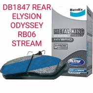 BENDIX DB1847MKT REAR BRAKE PAD HONDA ELYSION,STREAM,ODYSSEY RB