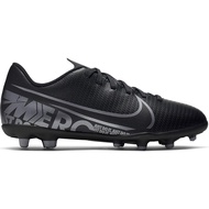 Boy's JR Vapor 13 Club FG/MG Soccer Shoes, (Size 6Y, Black/Metallic Cool Grey-Cool Grey)