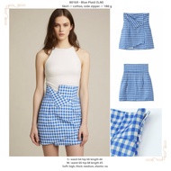 H0169 - Blue Plaid (S,M) - Skirt 2604