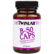 Twinlab B-50 Caps - 50 capsules | Vitamin B complex
