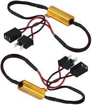 MACHSWON Front Headlight Canbus Decoder LED Headlight Flicker Harness (1 Pair), Universal Fit H7 50W