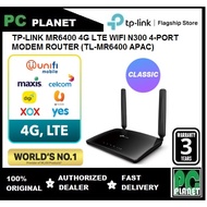 TP-LINK MR6400 4G LTE WIFI N300 4-PORT MODEM ROUTER (TL-MR6400 APAC)